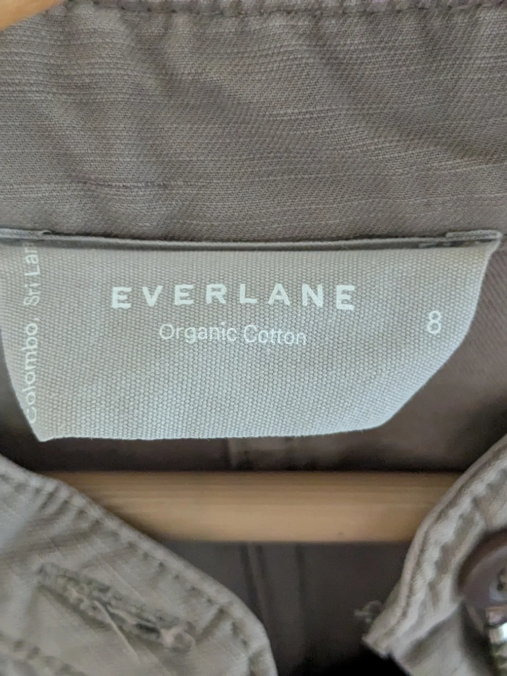 Everlane Organic Cotton Fatigue Short Sleeve Jumpsuit in Clay Size 8
